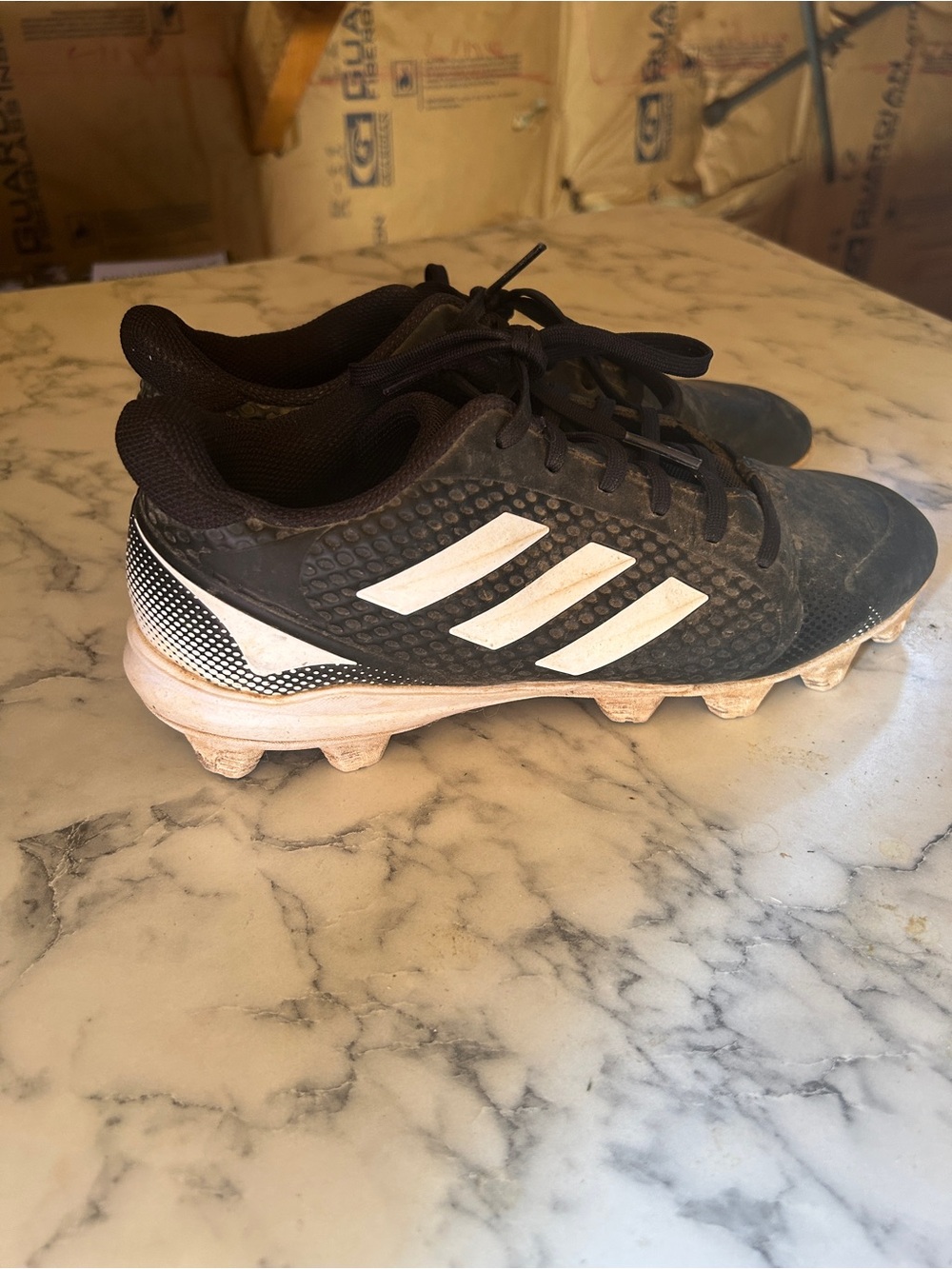 Black & White Adidas Women’s Softball Cleats